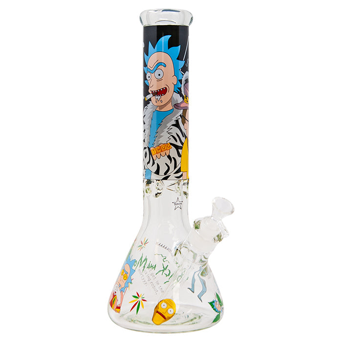 Rick N Morty Thug Life 14 Inches Glass Bong