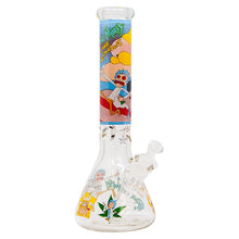 Load image into Gallery viewer, Rick N Morty And The Simpsons 14 Inches Glass Bong
