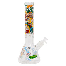 Load image into Gallery viewer, Rick N Morty Pickle 14 Inches Glass Bong
