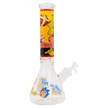 Load image into Gallery viewer, Rick N Morty And The Simpsons 14 Inches Glass Bongs
