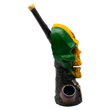 Load image into Gallery viewer, Peace Skull Polyresin Pipe
