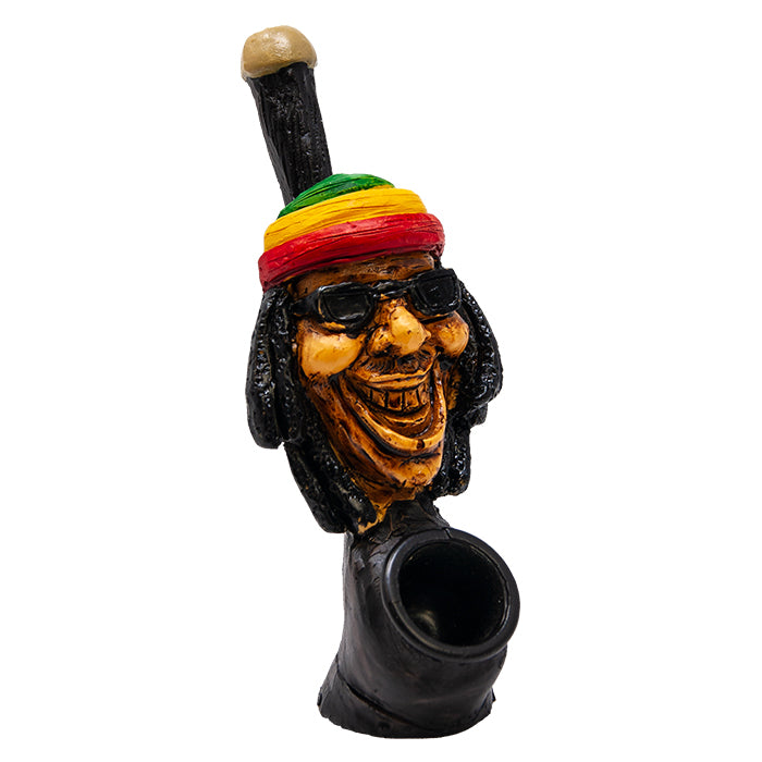 Happy Rasta Polyresin Pipe