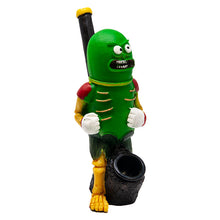 Load image into Gallery viewer, Rat Warrier Pickle Rick Polyresin Pipe
