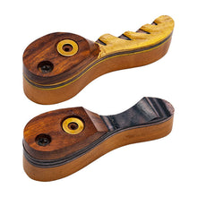 Load image into Gallery viewer, Dark Color Wooden Flip Pipe 3.5 Inches
