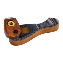 Load image into Gallery viewer, Dark Color Wooden Flip Pipe 3.5 Inches
