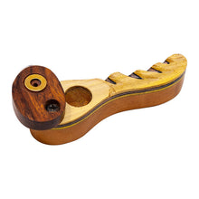 Load image into Gallery viewer, Dark Color Wooden Flip Pipe 3.5 Inches
