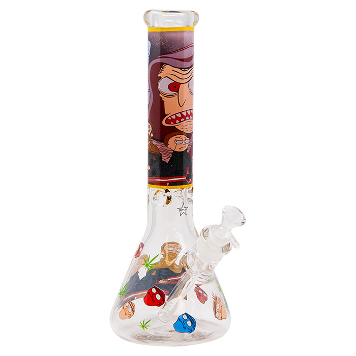 Rick N Morty 14 Inches Glass Bong