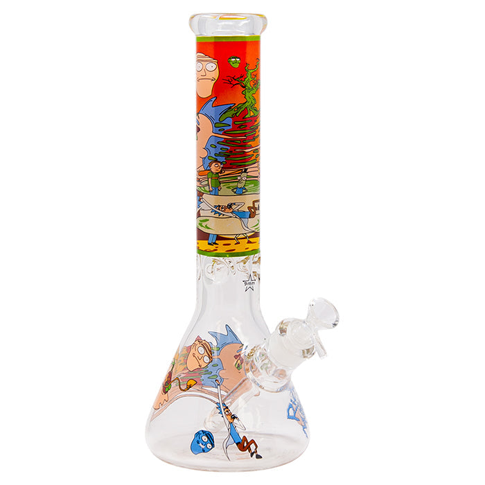 Rick N Morty 14 Inches Glass Bong