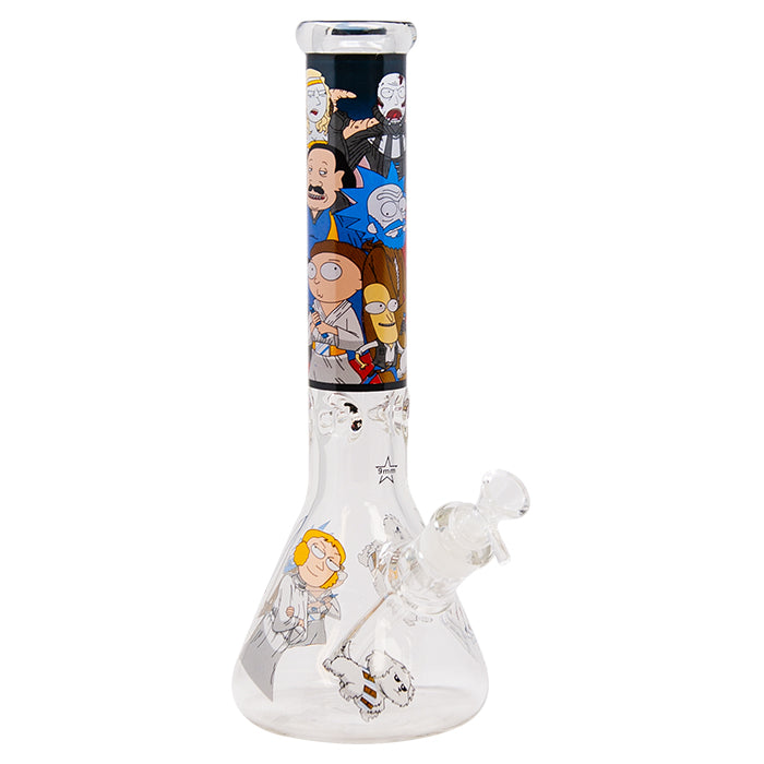 Rick N Morty 14 Inches Glass Bong