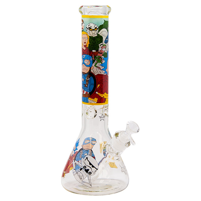 Rick N Morty 14 Inches Glass Bong