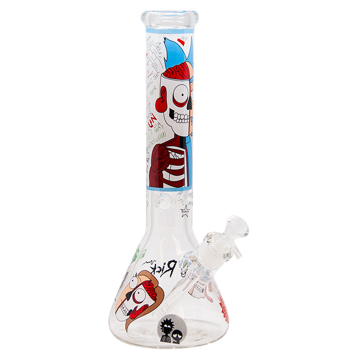 Rick N Morty 14 Inches Glass Bong