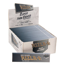 Load image into Gallery viewer, Rizla Super Thin Silver King Size Display Of 50
