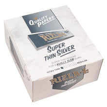 Load image into Gallery viewer, Rizla Super Thin Silver King Size Display Of 50
