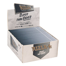 Load image into Gallery viewer, Rizla Super Thin Silver King Size Display Of 50
