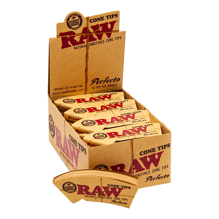 Raw Perfecto Cone Tips Display Of 24