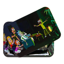 Load image into Gallery viewer, Rick and Morty Family Small Rolling Tray With Lid
