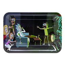 Load image into Gallery viewer, Rick and Morty Family Small Rolling Tray With Lid
