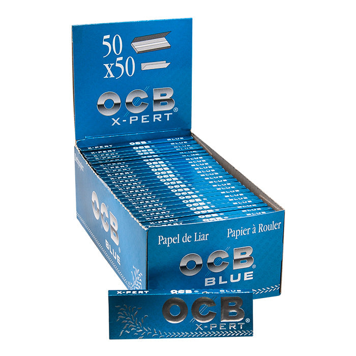 OCB X-pert Blue Single Wide Rolling Paper