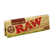 Load image into Gallery viewer, Raw Organic Hemp single wide Rolling Papers
