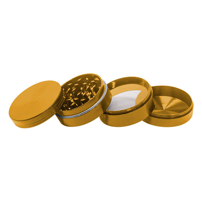 Golden  Plain Aluminium Grinder 56MM