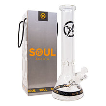 Load image into Gallery viewer, Soul Glass 9mm Thick Clear Glass Beaker Bong 14 Inches
