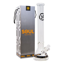 Load image into Gallery viewer, Soul Glass 9mm Thick Clear Glass Beaker Bong 18 Inches
