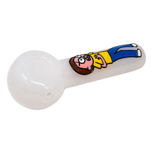 Load image into Gallery viewer, Rick And Morty Hand Glass Blown Pipe 5 Inches
