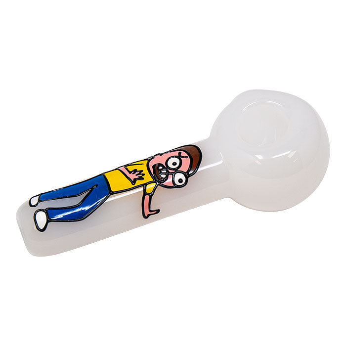 Rick And Morty Hand Glass Blown Pipe 5 Inches