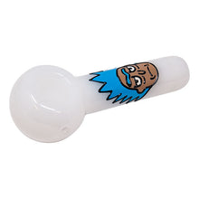 Load image into Gallery viewer, Rick And Morty Hand Glass Blown Pipe 5 Inches
