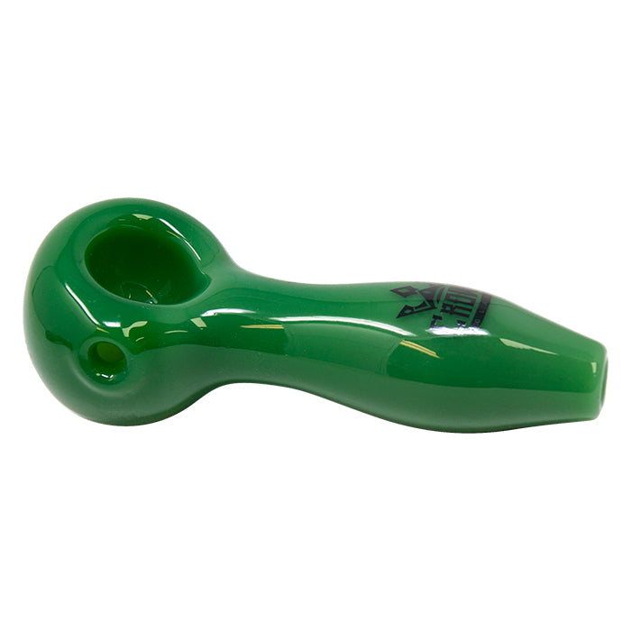 Jade Green Crown Glass Classic Pipe 4 Inches