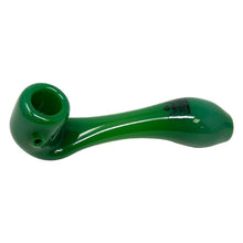 Load image into Gallery viewer, Jade Green Crown Glass Sherlock Pipe 6 Inches
