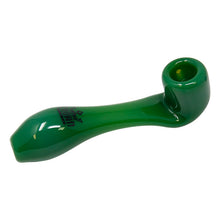 Load image into Gallery viewer, Jade Green Crown Glass Sherlock Pipe 6 Inches
