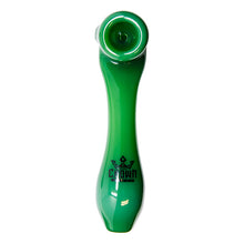 Load image into Gallery viewer, Jade Green Crown Glass Sherlock Pipe 6 Inches
