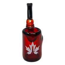 Load image into Gallery viewer, Maple Glass  Amber Hefner Hand Pipe 5 Inches
