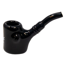 Load image into Gallery viewer, Maple Glass Black Hefner Hand Pipe 5 Inches
