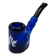 Load image into Gallery viewer, Maple Glass Blue Hefner Hand Pipe 5 Inches
