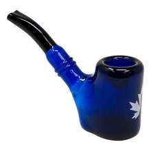 Load image into Gallery viewer, Maple Glass Blue Hefner Hand Pipe 5 Inches
