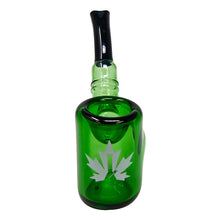 Load image into Gallery viewer, Maple Glass Green Hefner Hand Pipe 5 Inches
