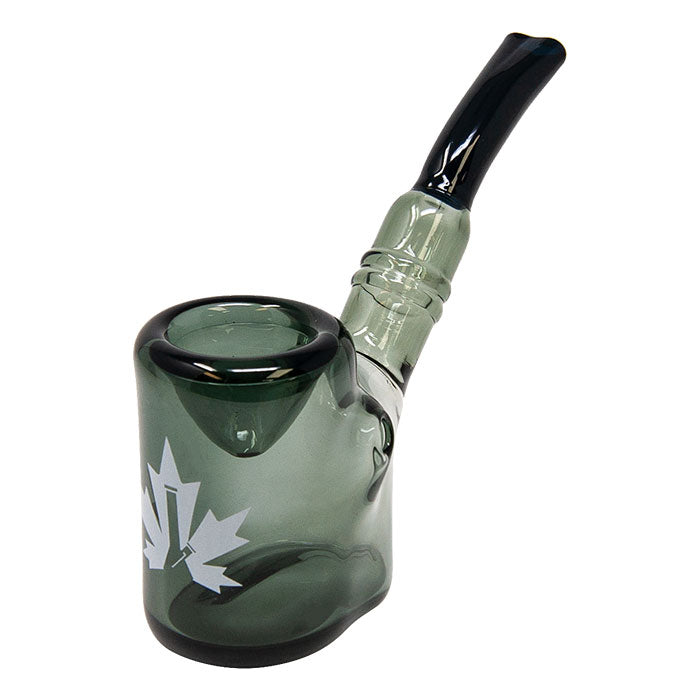 Maple Glass Grey Hefner Hand Pipe 5 Inches