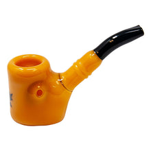 Load image into Gallery viewer, Maple Glass Jade Yellow Hefner Hand Pipe 5 Inches
