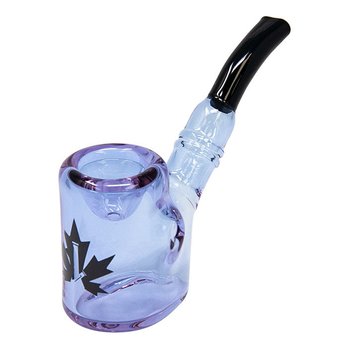 Maple Glass Purple Hefner Hand Pipe 5 Inches