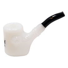 Load image into Gallery viewer, Maple Glass White Hefner Hand Pipe 5 Inches
