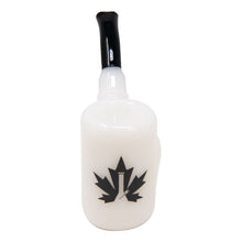 Load image into Gallery viewer, Maple Glass White Hefner Hand Pipe 5 Inches
