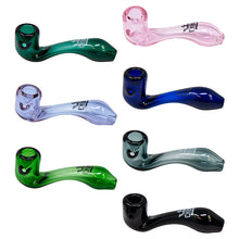 Load image into Gallery viewer, Crown Glass Green Sherlock Pipe 4 Inches
