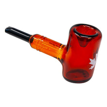 Load image into Gallery viewer, Maple Glass Amber Oxford Hammer Pipe 5.5 Inches
