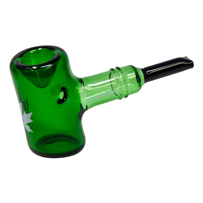 Maple Glass Green Oxford Hammer Pipe 5.5 Inches