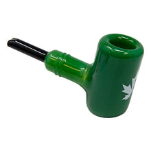 Load image into Gallery viewer, Maple Glass Jade Green Oxford Hammer Pipe 5.5 Inches
