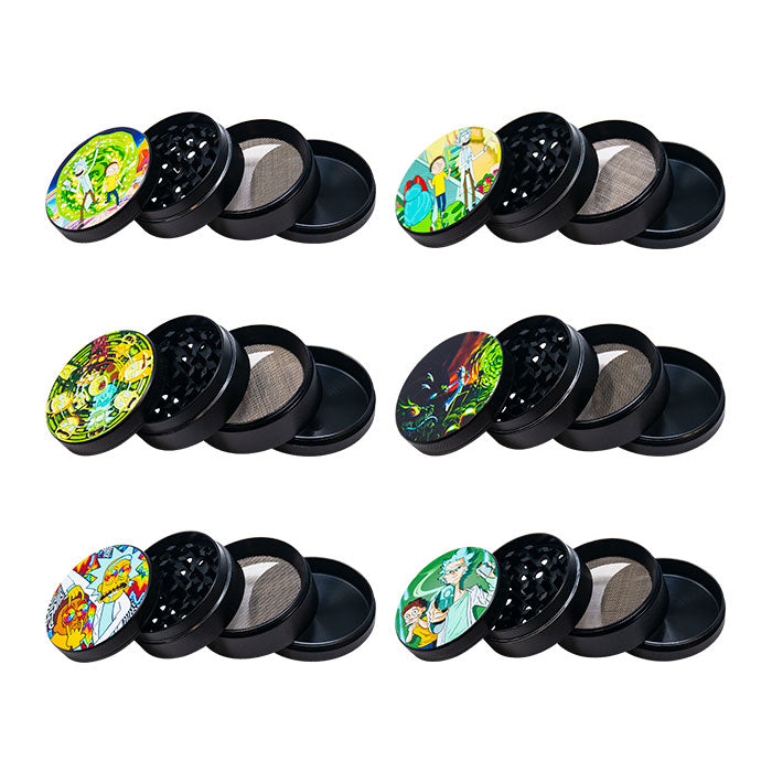 Rick N Morty Rainbow 4 Stage Grinder Display Of 12