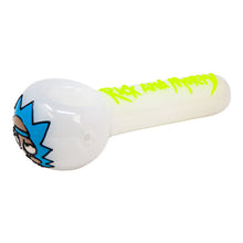 Load image into Gallery viewer, Fluorescent Green Rick And Morty Hand Pipe 5 Inches
