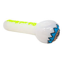 Load image into Gallery viewer, Fluorescent Green Rick And Morty Hand Pipe 5 Inches
